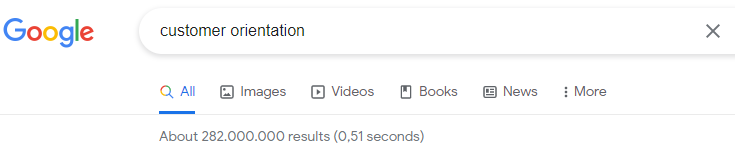 customer orientation google entries