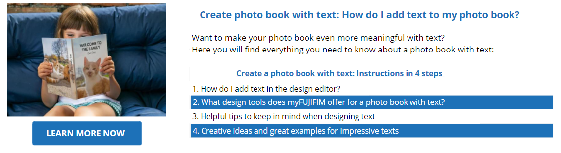 photo book creation steps